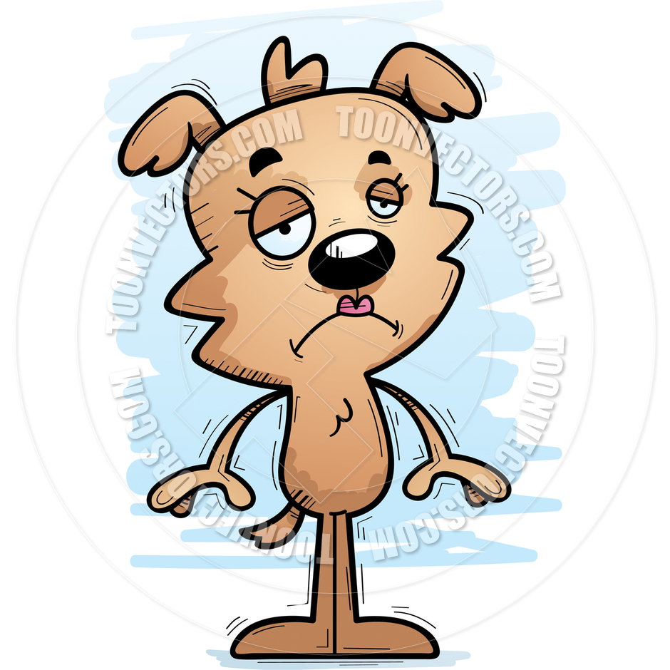 940x940 Cartoon Female Dog Sad By Cory Thoman Toon Vectors Eps