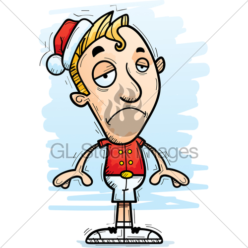 500x500 Sad Cartoon Xmas Elf Gl Stock Images
