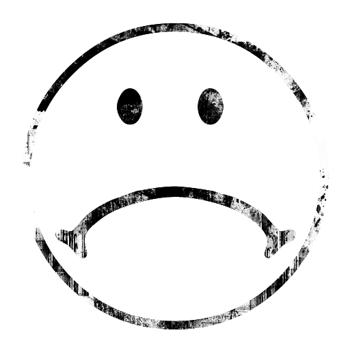 512x512 Sad Face Icon Style 1