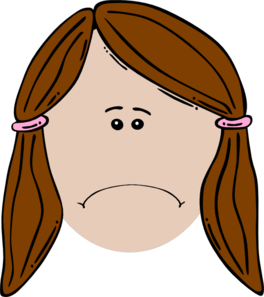 264x297 Sad Boy Face Clip Art