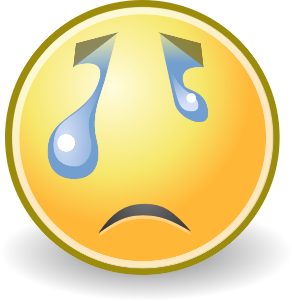 582x599 Sad Face With Tears Clipart