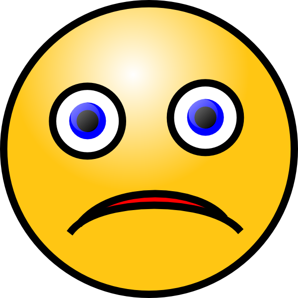600x600 Sad Face Sad Smiley Clip Art