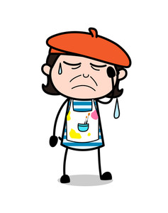 237x300 Happy Cartoon Fox Artist Character Face Royalty Free Stock Image