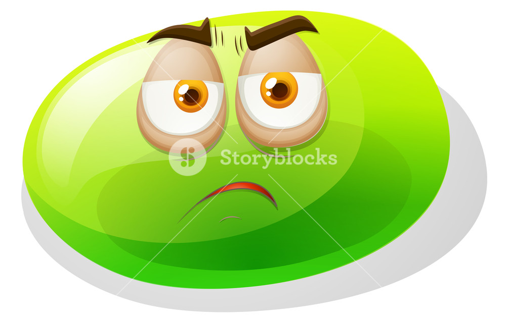 1000x630 Sad Face On Jelly Bean Illustration Royalty Free Stock Image