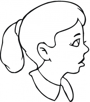 308x350 Sad Face Coloring Pages Printable Girl Face Coloring Page. Smiley