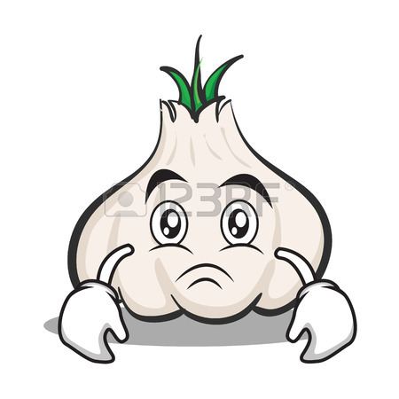 450x450 Laughing Face Garlic Cartoon Character Royalty Free Cliparts
