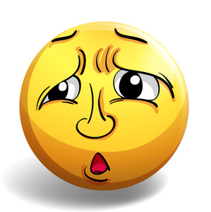 299x300 Sad Face Royalty Free Stock Image