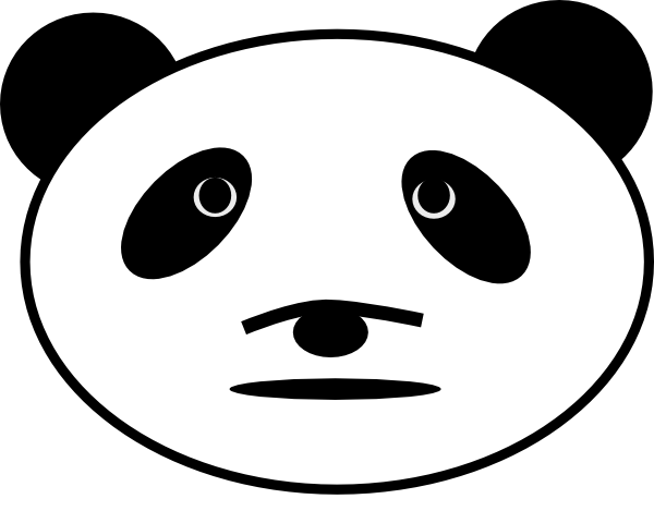 600x469 Sad Panda Bear Clip Art