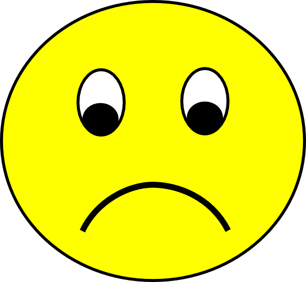 600x552 Sad Face Clipart Free
