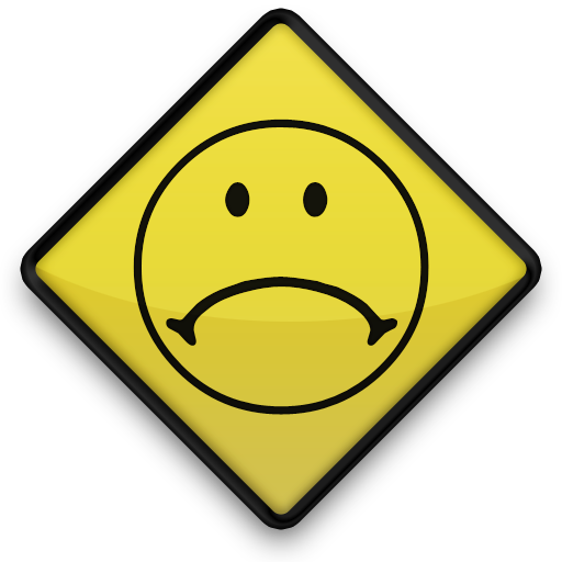 512x512 Sad Face Icon Style 1