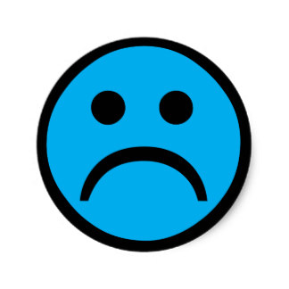324x324 Sad Face Stickers Zazzle