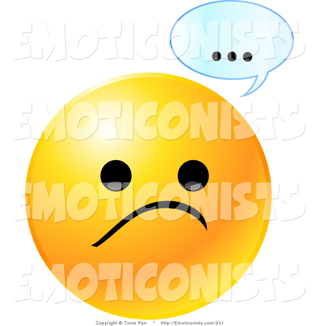 1024x1044 Cliprt Of Yellow Emoticon Face With Small Sad Frownnd