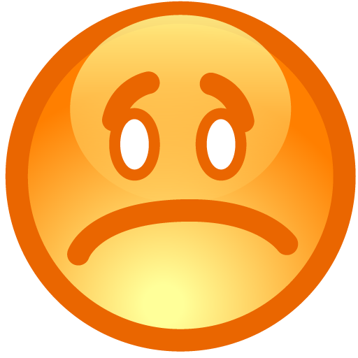 512x512 Emoticon, Sad Icon