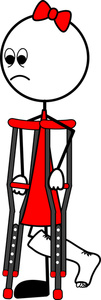 101x300 Injury Cartoon Clipart Image
