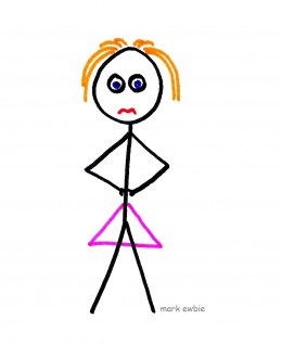 260x318 Unhappy Stick Figure Woman Clipart Panda