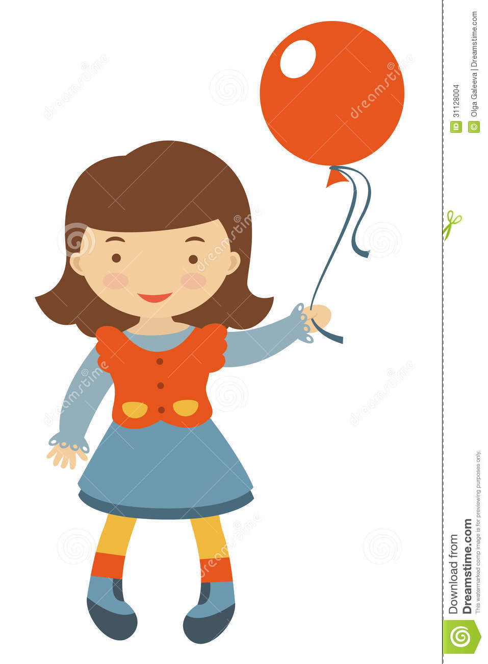 957x1300 Drawn Little Girl Balloon Clipart