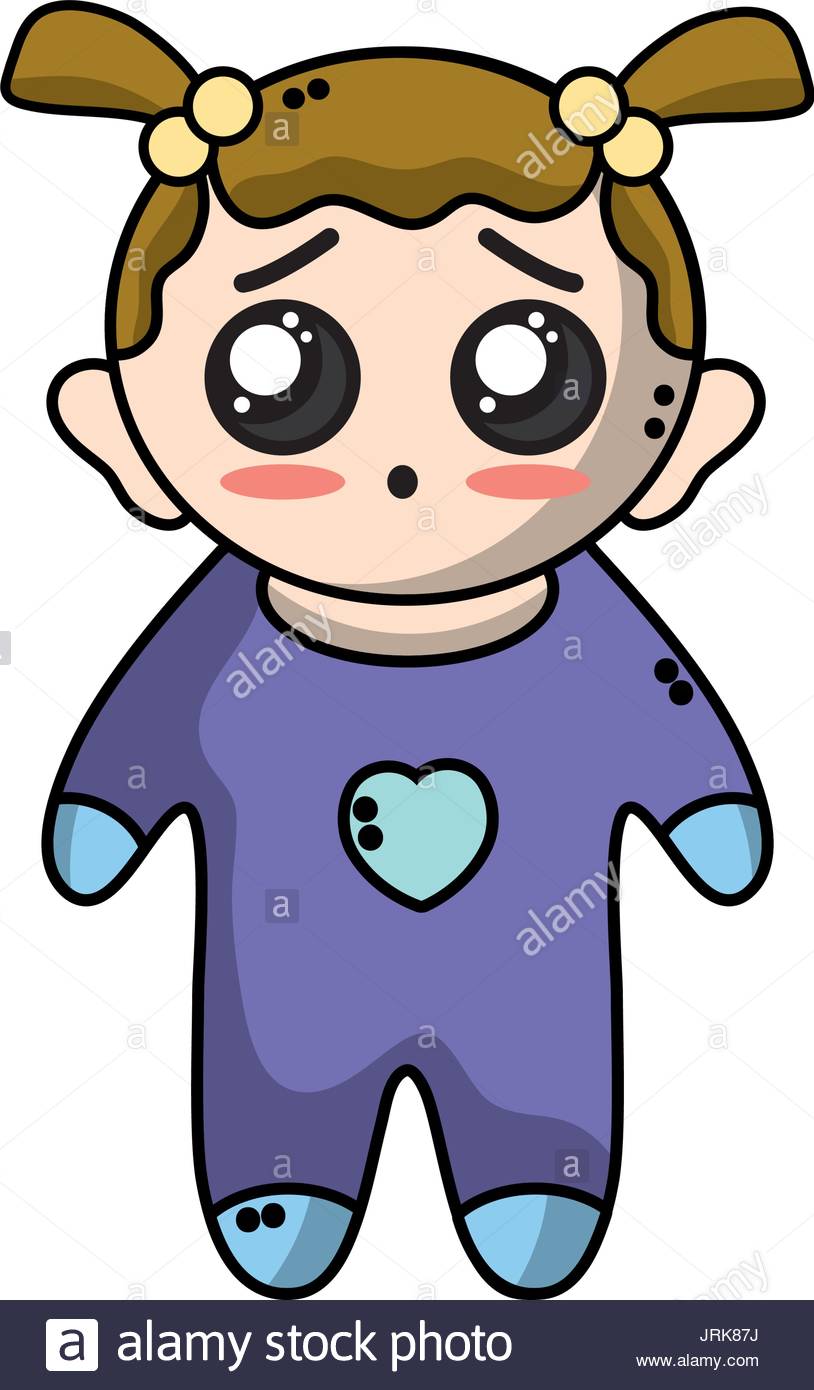 814x1390 Little Girl Sad Stock Vector Images