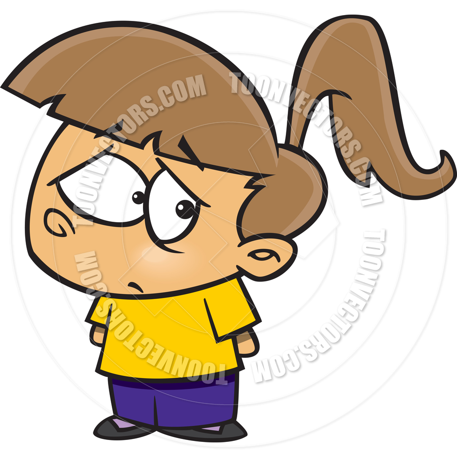 940x940 Cartoon Little Girl Rejected By Ron Leishman Toon Vectors Eps