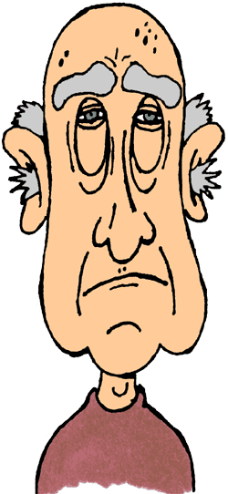 250x542 Sad Clipart Elderly