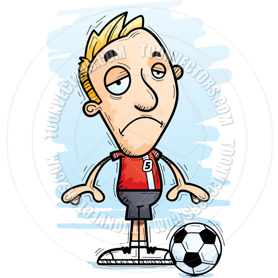 940x940 Cartoon Soccer Player Man Sad By Cory Thoman Toon Vectors Eps