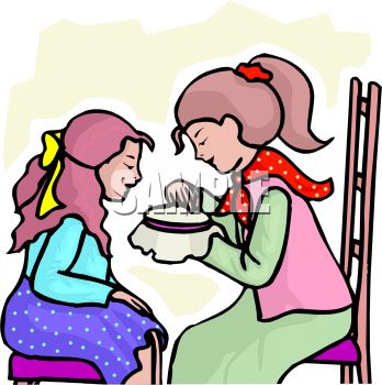 348x350 Mother Teaching Her Daughter Needlework