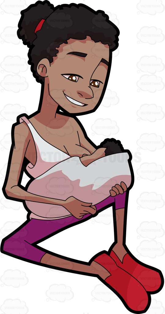 540x1024 A Black Mom Breastfeeding Her Baby Mom Breastfeeding