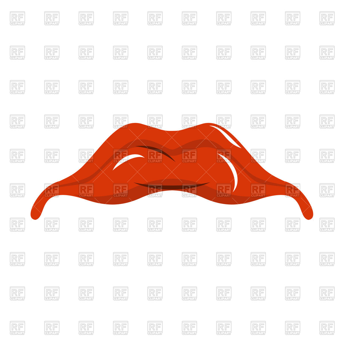 1200x1200 Sad Mouth Royalty Free Vector Clip Art Image