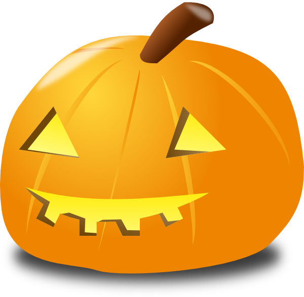 600x587 Halloween Pumpkin Lantern Clip Art
