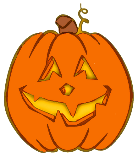 439x500 Cute Jack O Lantern Clipart