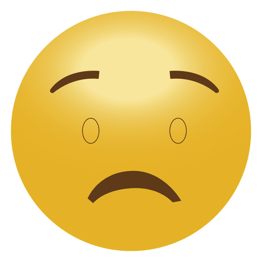 512x512 Sad Face Emoticon