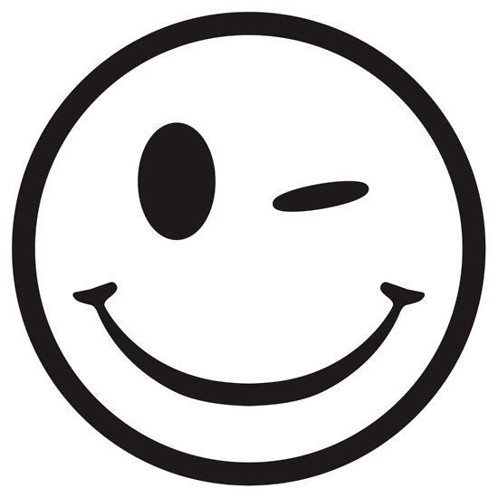 550x550 Free Smiley Face Clipart Black And White Image