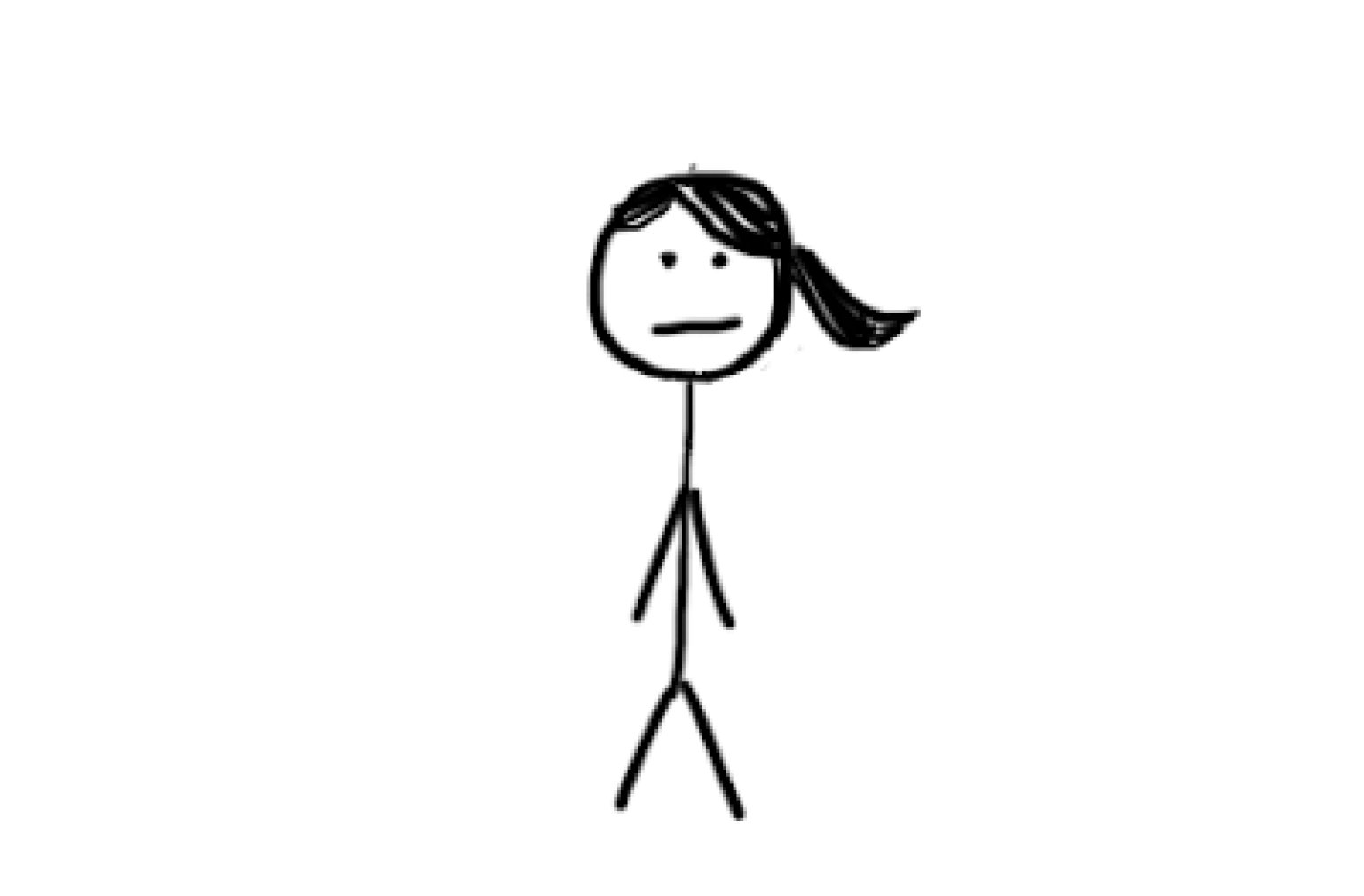 1536x1009 Girl Stick Figure Clipart