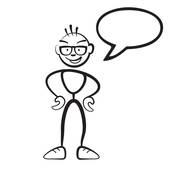 170x170 Clip Art Of Stick Figure Cartoon