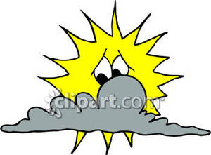 300x221 Little Sun Behind A Gray Cloud