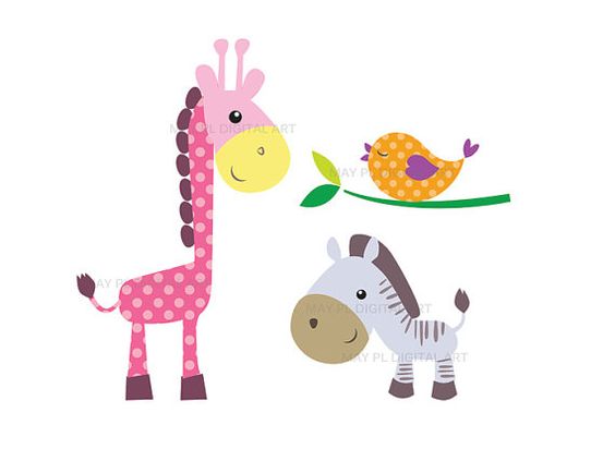 564x423 Baby Girl Animals Clipart