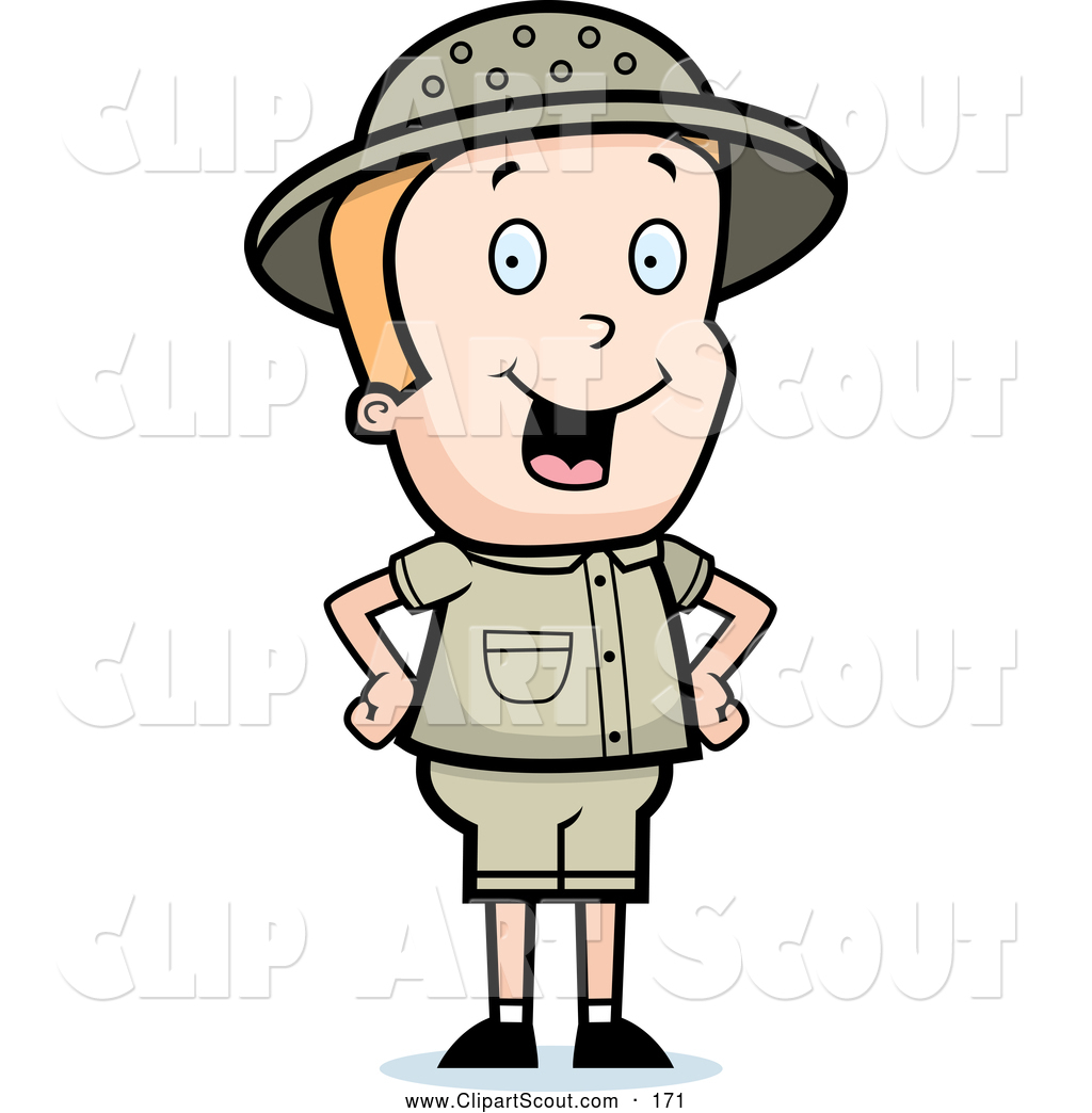 1024x1044 Clipart Of A Cute Safari Boy Standing With His Hands On His Hips