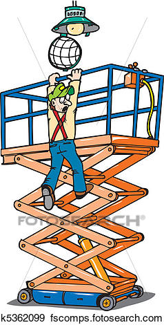 238x470 Clip Art Of Scissorlift Safe K5362099