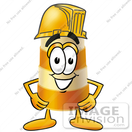 450x450 Clip Art Graphic Of A Construction Road Safety Barrel Cartoon