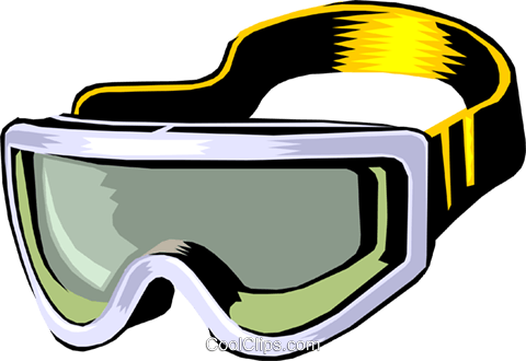 480x330 Skiing Goggles Royalty Free Vector Clip Art Illustration Spor0184