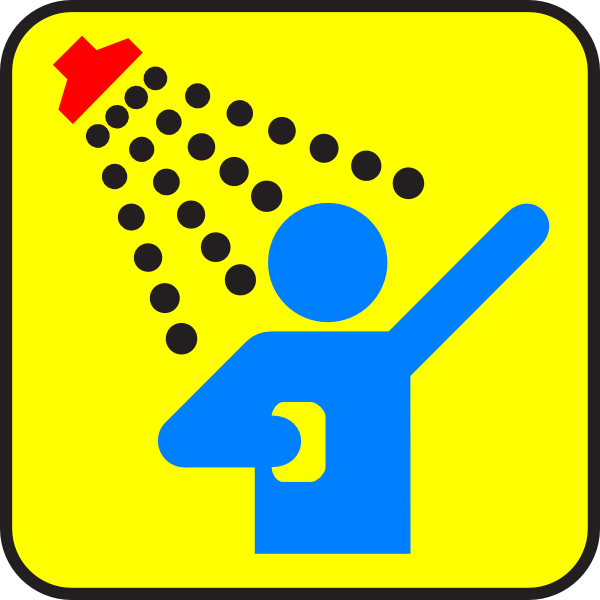 600x600 Safety Shower Clip Art