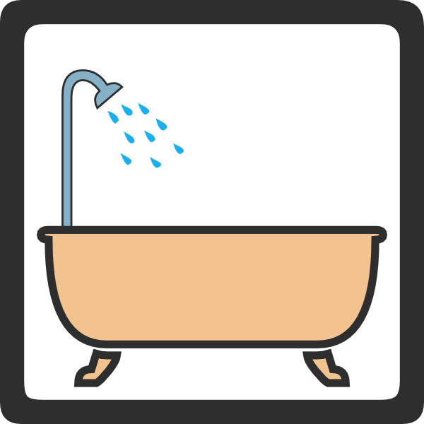 600x600 Shower Signs Clip Art