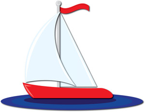 300x232 Sailboat Clipart Image Clip Art A Red Sailboat