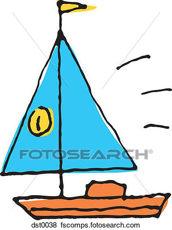352x470 Stock Illustration Of A Sail Boat Dst0038