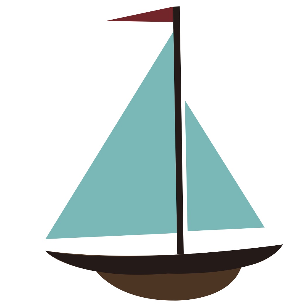 1050x1050 Cartoon Sail Boat Clipart