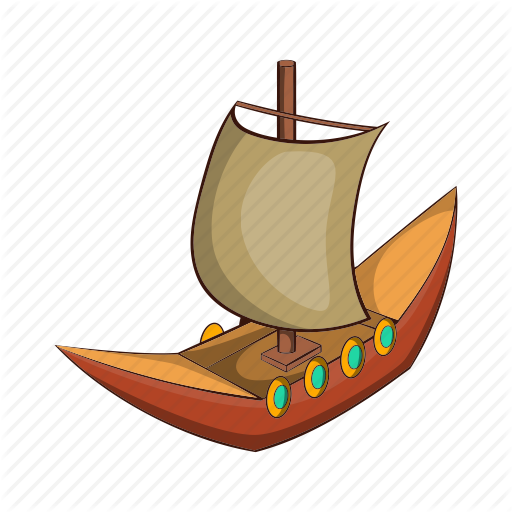 512x512 Ancient, Boat, Cartoon, Dragon, Sail, Ship, Viking Icon Icon