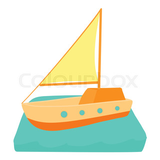 320x320 Vector Illustration Of Cartoon Yacht Stock Vector Colourbox