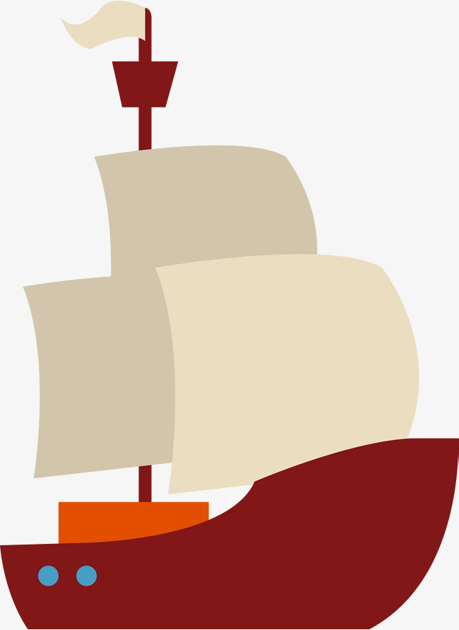 650x892 Cartoon Boat Vector, Vector Cargo Ship, Ocean Shipping, Transport