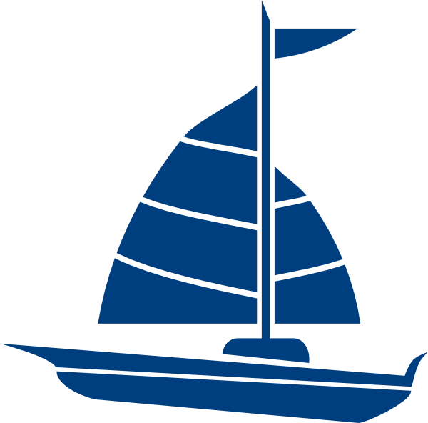600x592 Sailboat Blue Clip Art