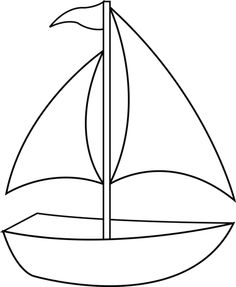 236x287 Boat Coloring Pages For Kids Teaching Template