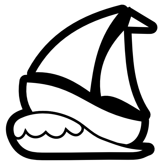 555x555 Free Sailboat Clipart Black And White Image